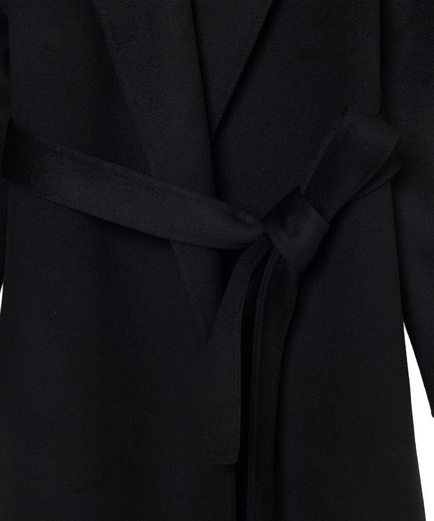 JOSEPH 【WEB＆OUTLET限定】ダブルフェイスウールキャッシュコート ラップコート Black