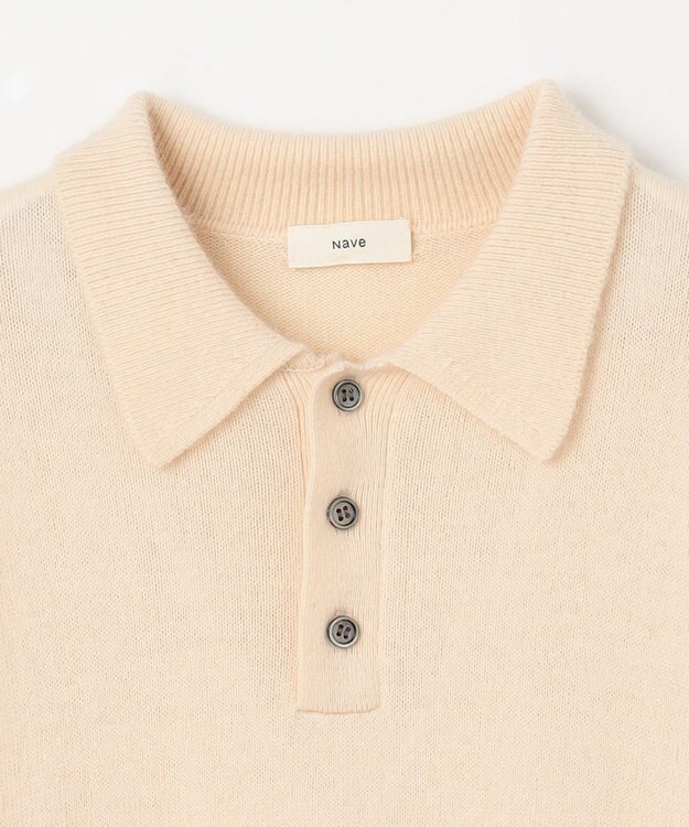 NAVE 【Nave・手洗い可】ポロニット アイボリー系