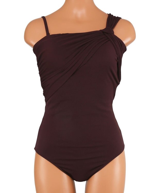 San-ai Resort（三愛水着楽園） インポートファブリック　ワンピース水着 ブラウン