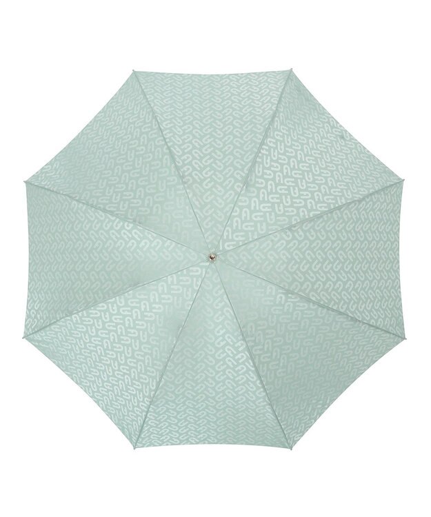 MOONBAT 【耐風】FURLA 折傘 アーチロゴ ミントグリーン