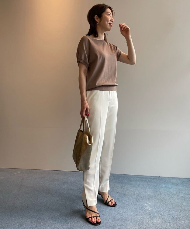 UNFILO 【新色追加！/UVケア/接触冷感/抗菌防臭】スゴ機能 コンパクトニットＴ ダークブラウン系