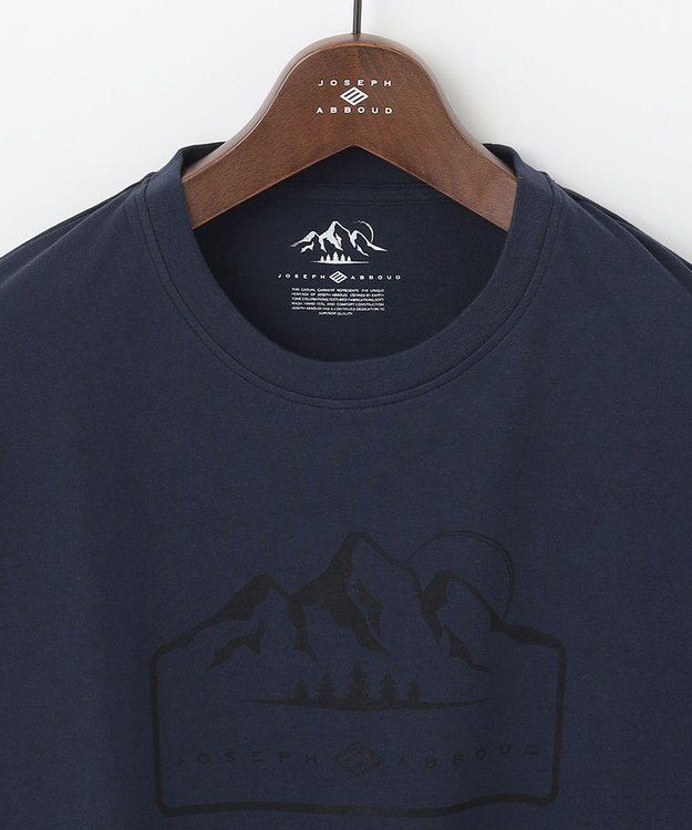 JOSEPH ABBOUD MOUNTAIN 【UNISEX】サスティナブル オーガニックコットンTシャツ ネイビー系