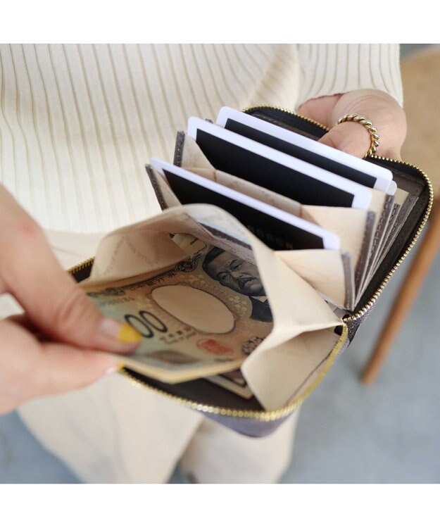 PELLE BORSA コンパクト財布 Minato ミナト 3503 グレー