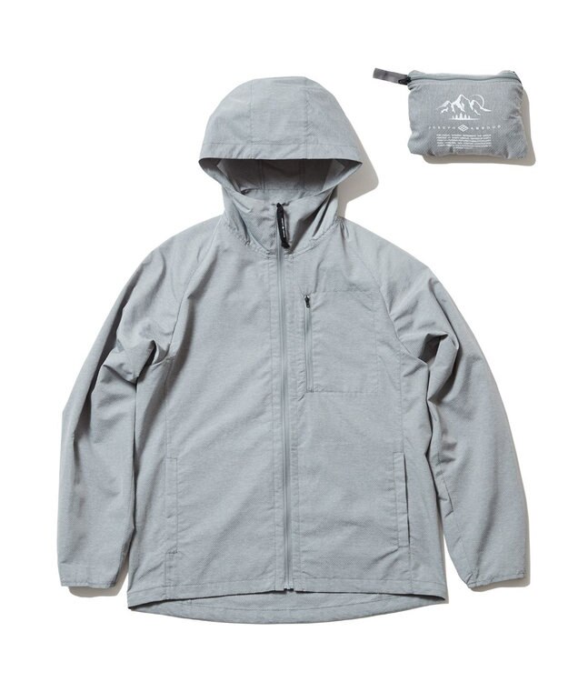 JOSEPH ABBOUD MOUNTAIN 【UNISEX】3Dエンボス パーカー ライトグレー系