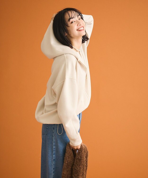 Green Parks ダンボールＺＩＰパーカー Light Beige