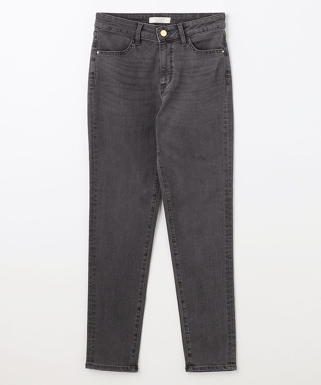 ANY 【美脚見え/お腹周りスッキリ/洗濯機可】スタイルアップスキニー フェードブラック