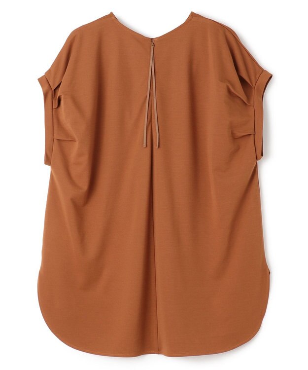 UNFILO BEAUTY FORM タックスリーブTシャツ ブラウン