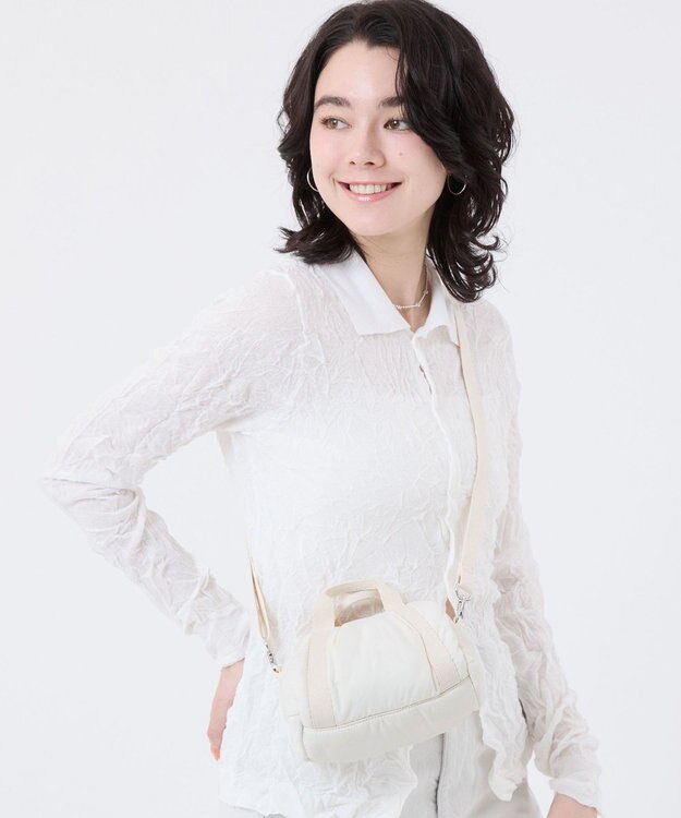 LeSportsac SHEEN MINI DUFFEL/ホワイトマシュマロ ホワイトマシュマロ