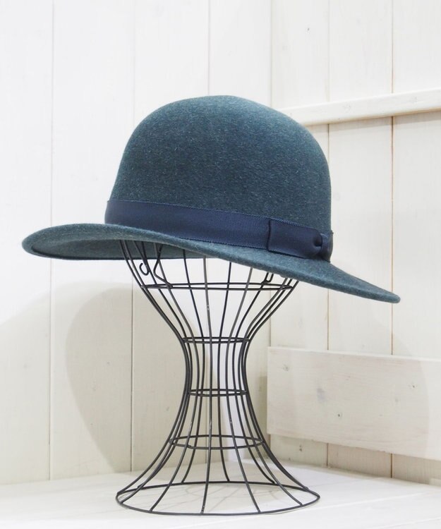 石田製帽 【UNISEX】ポルトガルラビットソフトフェルト オープンクラウン グリーン