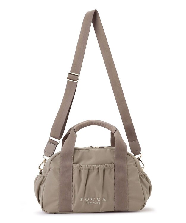 TOCCA 【WEB＆一部店舗限定】【一部カラー撥水】AMIRARE NYLON BOSTON M ボストンバッグ ベージュ系