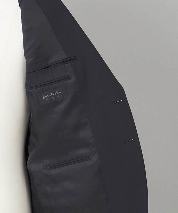 GOTAIRIKU フォーマルシーンにも対応可【ロングシーズン対応】WOOL×POLYESTER ベーシックスーツ（ブラック） ブラック系