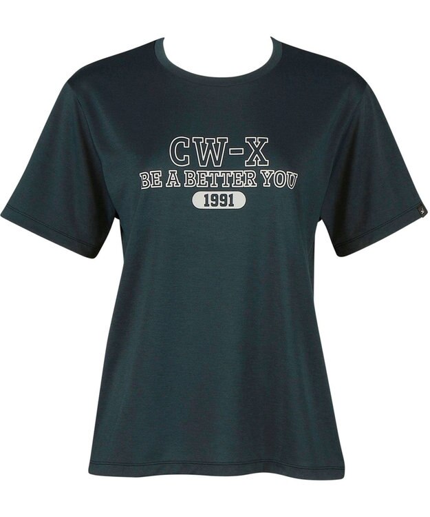 CW-X 【UNISEX】 CW-X トップス 3分袖 カジュアルＴシャツ 少しゆったりとした着用感 吸汗速乾 半袖 ユニセックス DLR105 /ワコール ダークブラウン