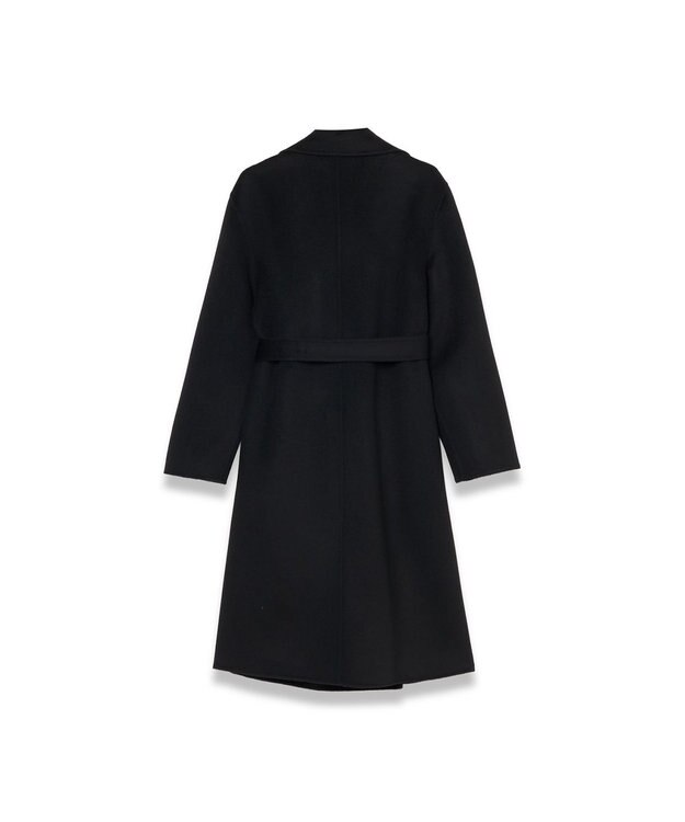 JOSEPH 【WEB＆OUTLET限定】ダブルフェイスウールキャッシュコート ラップコート Black
