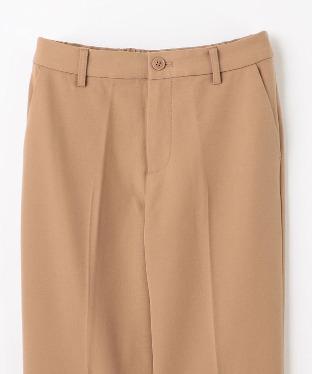 ANY 【洗濯機可/ストレッチ/ウエストゴム/裏起毛】マルチファンクションストレッチテーパードパンツ キャメル