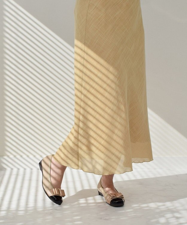 Bridget Birkin ＜3E＞【Bridget Birkin walk】リボンウォーキングパンプス ベージュコンビ