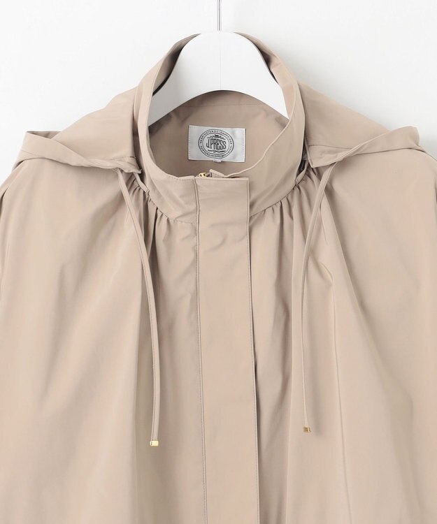 J.PRESS LADIES S 【撥水・洗える】Artirosa テントライン ショート丈 コート モカ系