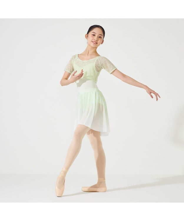 Chacott ショートトップ リーフグリーン