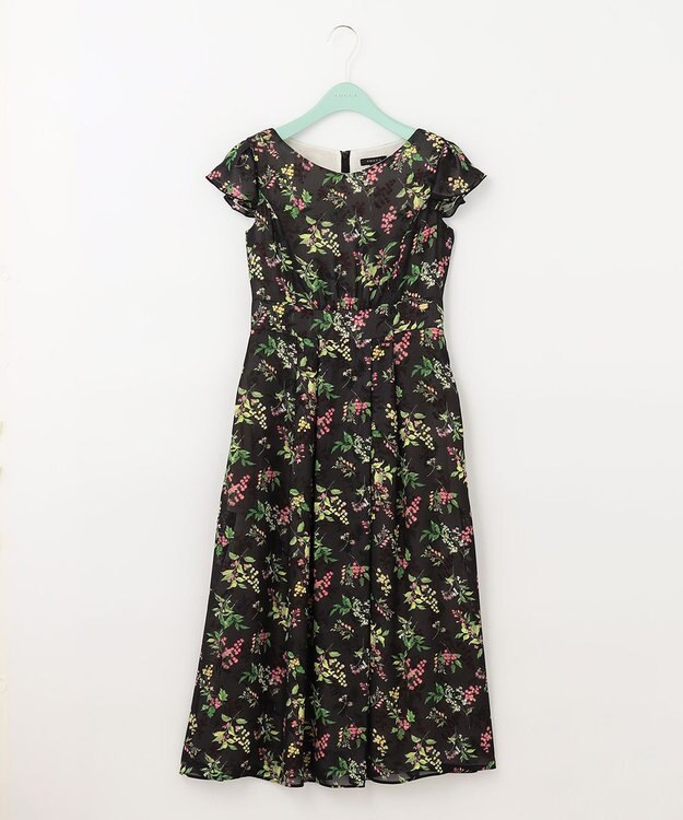 TOCCA 【洗える！】WATERCOLOR HARMONY ロングドレス ブラック系1