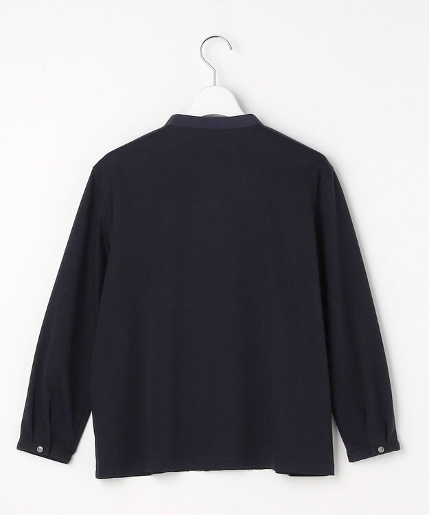 J.PRESS LADIES レースコンビ ボウタイ カットソー ネイビー系