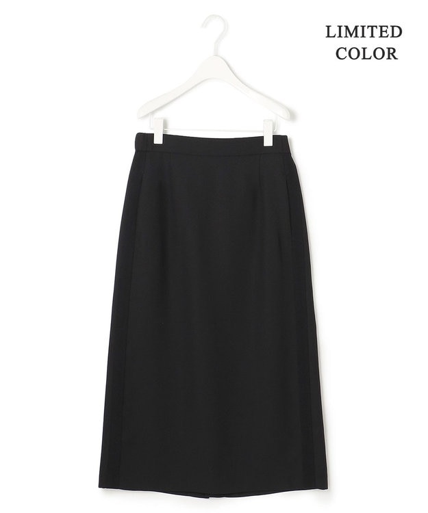 ICB 【WEB限定カラーあり・洗える】 FluidBackSatin スカート ブラック系［WEB限定］