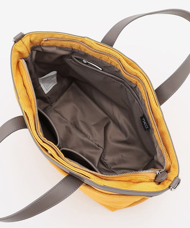 Y'SACCS リネンライク　イニシャルトート　Sサイズ イエロー