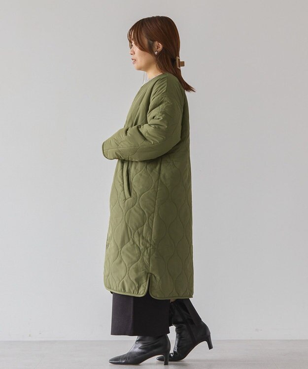 AMERICAN HOLIC 【WEB限定】あったかリバーシブルキルティングコート Khaki