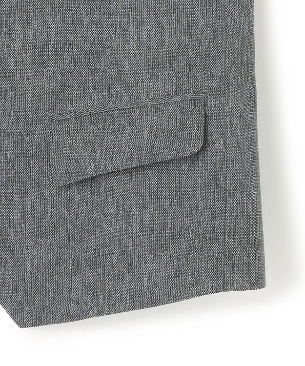 JOSEPH HOMME 新柄【洗える/ストレッチ/シワになりにくい/セットアップ対応可】クールドッツストレッチ ジレ ライトグレー系