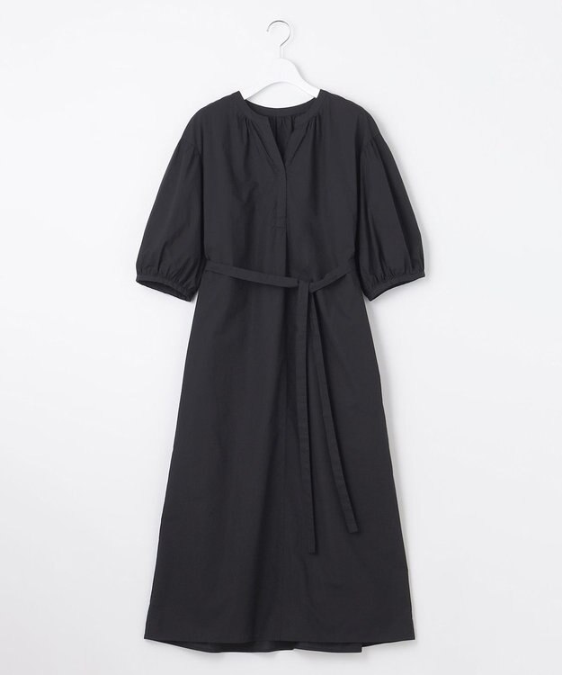 自由区 【洗える・XSサイズあり】タイプライターピースダイ ワンピース ネイビー系