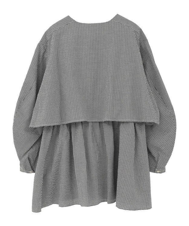 AMERICAN HOLIC サッカーティアードブラウス Gingham Check