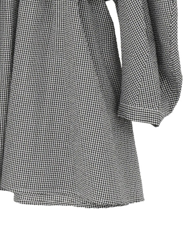 AMERICAN HOLIC サッカーティアードブラウス Gingham Check