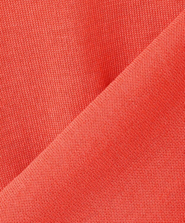 23区 S 【洗える】サステナブルウール モックネック 5分袖 ニット オレンジ系