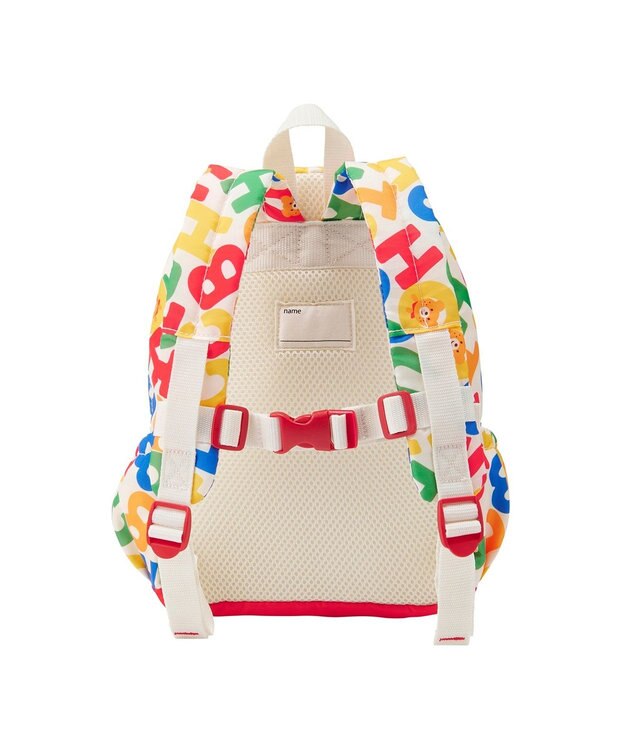 MIKI HOUSE HOT BISCUITS 【Sサイズ】 ロゴ総柄 リュック マルチカラー