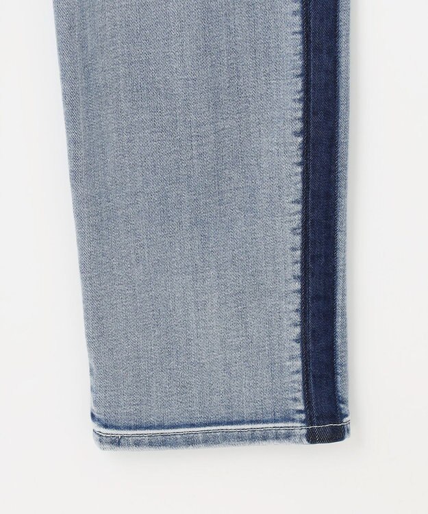 自由区 【XSサイズ～/洗える】USUKARU DENIM ヴィンテージストレート デニムパンツ ライトインディゴバイカラー