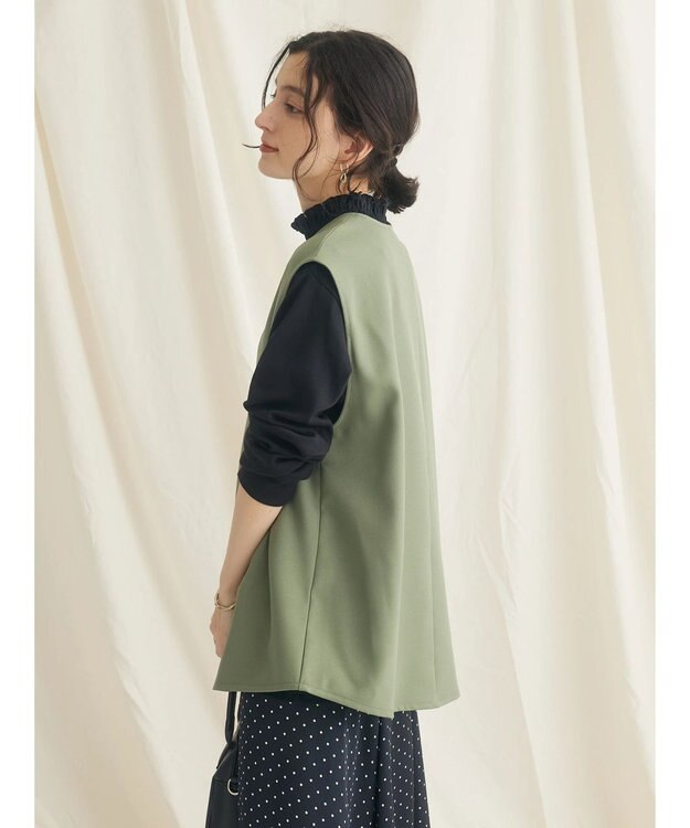 CRAFT STANDARD BOUTIQUE 【イージーケア】Ｖネックベスト Khaki