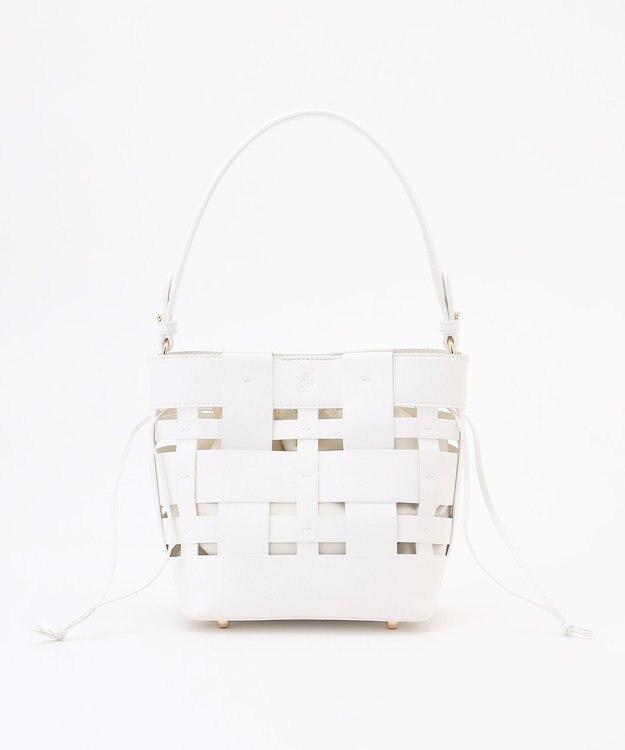 自由区 ランダムメッシュミニ バッグ シロ