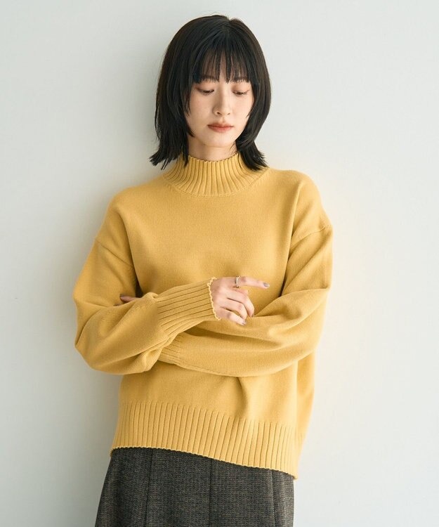 YECCA VECCA ワイドリブニット Yellow