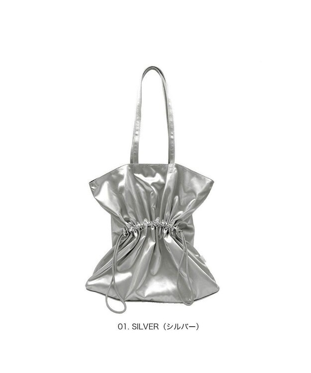 ROOTOTE 3636【シャーリングトート】SC.トール.メタリック-A 01：シルバー