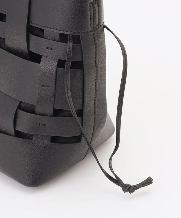 自由区 ランダムメッシュミニ バッグ ブラック