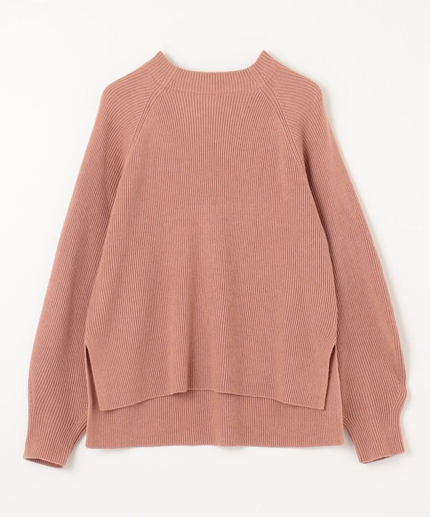 ANY ウールブレンドバルーンスリーブニット コーラル