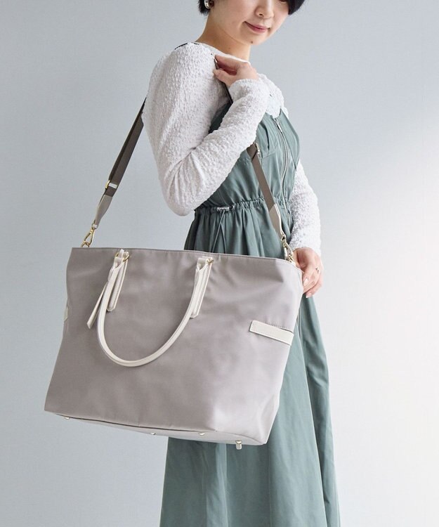 ACE BAGS & LUGGAGE Jewelna Rose グレタ ナイロントートバッグ 大 16181 ジュエルナローズ エクリュ
