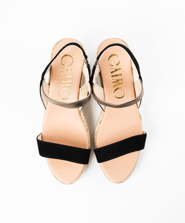 gaimo 【GAIMO/ガイモ】バイカラーヒールサンダル/GAEL-RS ブラック