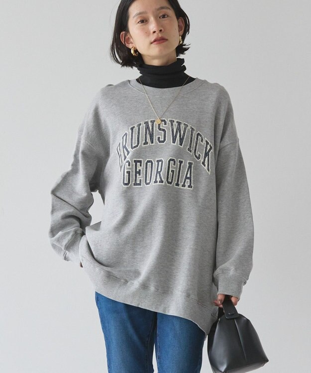 AMERICAN HOLIC ＢＲＵＮＳＷＩＣＫ　ＧＥＯＲＧＩＡ　ＢＩＧスウェット Light Gray Mixture