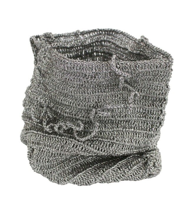 ROOTOTE 1091【手編みカゴバッグ風】SC.トール.クロッシュメタリック-A 02：シルバー