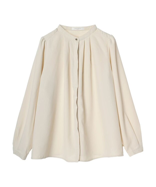 Green Parks ＢＰ　ケア楽　ポイント釦ブラウス Beige