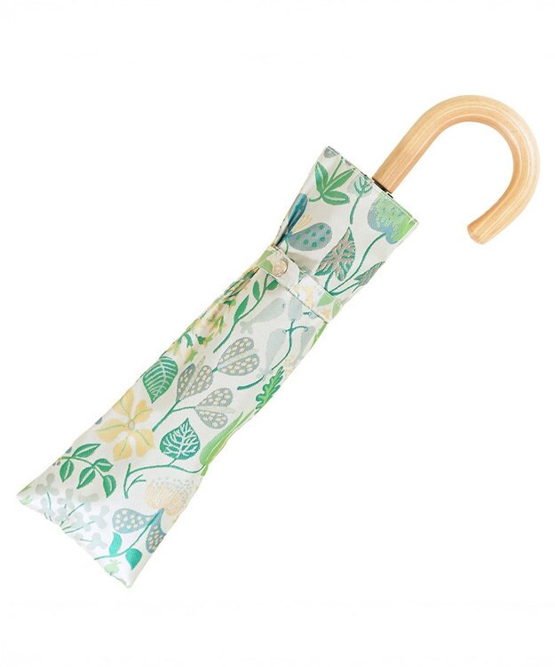 槇田商店 <新柄登場>Stig Lindberg HERBARIUM BRIGHT ライムグリーン 折りたたみ傘 ライム