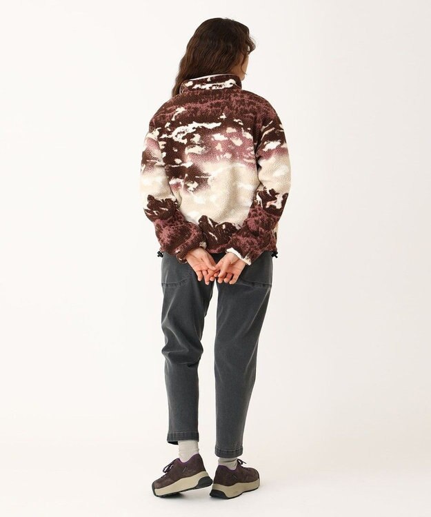 Columbia Columbia/ ウィメンズヘルベチアII プリントクロップドハーフスナップフリース /コロンビア Tobacco Sisters、 Dark Stone