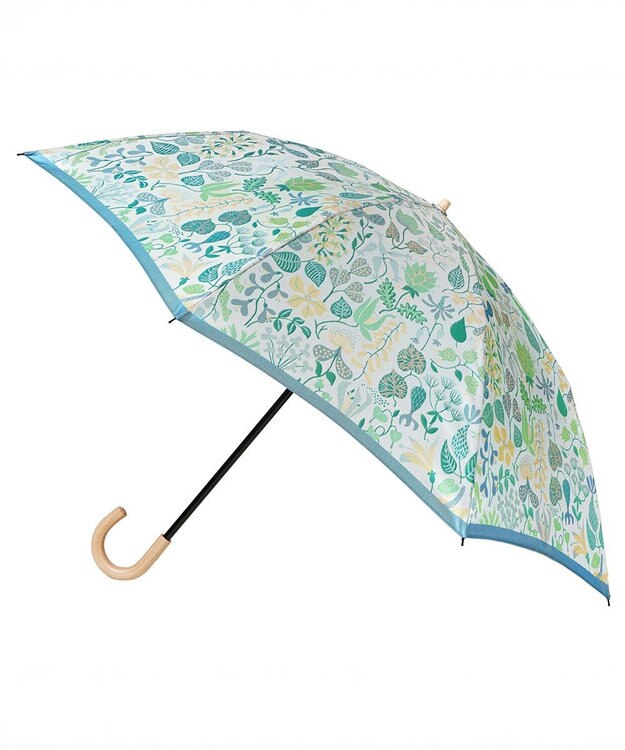 槇田商店 <新柄登場>Stig Lindberg HERBARIUM BRIGHT ライムグリーン 折りたたみ傘 ライム