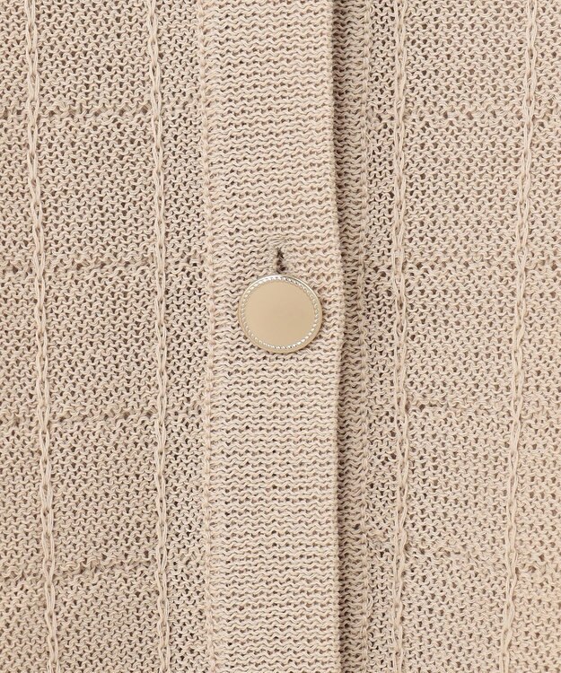 J.PRESS LADIES L 【洗える】WINDY ニット ジャケット ベージュ系