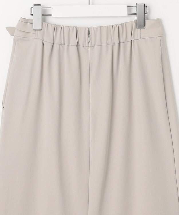 J.PRESS LADIES S 【洗える】 Hari-Puru jersey スカート ライトグレー系