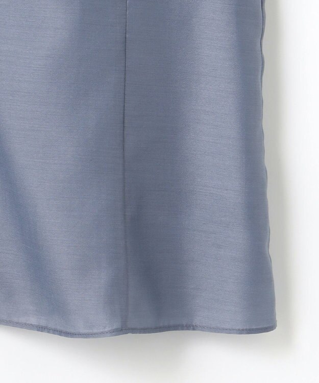 Feroux 【洗える】エアリーフリル ブラウス ブルー系